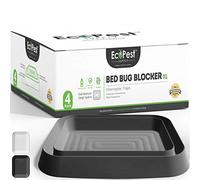 Trappole per Cimici dei Letti - Confezione da 4 | Bed Bug Blocker (XL) Trappole Intercettatori (Nera) | Monitor, Rilevatore e Trappola della Gamba del Letto (Extra Grande)