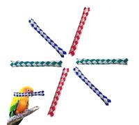 Trappole per dita per - Mini giocattolo da foraggiamento 15x1,5x1,5 cm, masticabili in legno di foglie di palma, colori assortiti Trappola per dita cinese per domestici | Giocattolo in