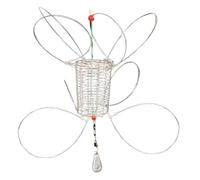 Trappole per Granchi per Canne da | Gancio Dungeness con 8 Anelli - Trappola per Granchi Portatile per Acque Profonde per Gamberi Aragosta Gamberi in Acqua Salata per Kayak sul Ghiaccio