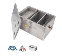 Trappole per Grassi Commerciali per Ristoranti Sottolavello, Intercettatore Superiore in Acciaio Inossidabile, Separatore Di Olio e Acqua per Acque Reflue per Cucine Di Hotel/60*40*30Cm/24*16*12In