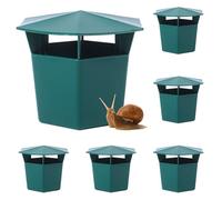 Trappole per lumache, da giardino, 6 pezzi, per lottare contro lumache, ecologiche, per lumache, senza sostanze chimiche, sicura e pulita, anti-lumache (verde)
