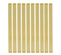 Trappole per raccolta polline d'api in plastica, Premium 40 cm 10 pezzi Gialle 3 file per la raccolta del polline d'ingresso dell'alveare
