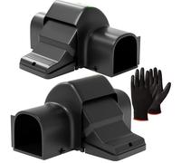 Trappole per topi e ratti. Grandi trappole per roditori riutilizzabili, potente ed efficaci. Trappola sicura con tunnel, doppia entrata per l'interno e l'esterno della casa. Confezione da 2 trappole.