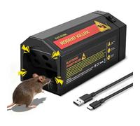 Trappole Per Topi Elettriche 7000 V,Design Con Ampio Ingresso,Riutilizzabile,Allarme Sonoro E Luminoso Intelligente,Igienico E Conveniente,Trappola Per Topi Elettrica Per Cucina,Interni