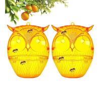 Trappole per vespe - cattura vespe per esterni | 2 x giaccone gialle ecologiche riutilizzabili appendibili per casa, patio, cortile, cucina