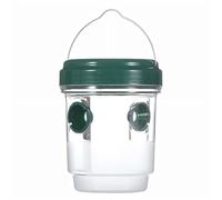 Trappole per vespe da appendere, a doppio canale, trappola riutilizzabile con luce UV LED, cattura api per esterni, giardino, balcone