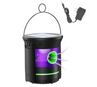 Trappole per vespe da appendere all'aperto, trappola per mosche sospesa Catcher a doppio LED per esterni ad energia solare con terreno in alluminio