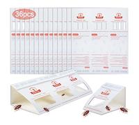 Trappole Scarafaggi 36 Pack Potente Anti Blatte Scarafaggi Divisibili in 108 Unità Indipendenti Disinfestazione Professionista Blatte Disinfestazione per Casa Elimina Trappole