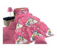 Trapunta 1 Piazza Micro 170x260 Unicorno Arcobaleno