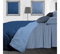 Trapunta bicolore in morbida microfibra double-face