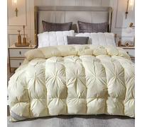 Trapunta Calda Piumone Matrimoniale Invernale Piumino in Piuma D’Oca Morbido e Leggero Trapuntino Traspirante per Inverno Piumoni Matrimoniali(#4,150x200cm/2kg)