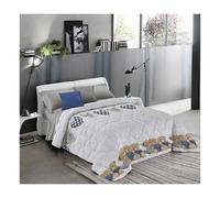 TRAPUNTA COPRILETTO INVERNALE COTONE 300 GR ORSETTO CUORE BEIGE SINGOLO