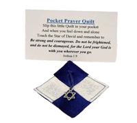 Trapunta da preghiera fatta a mano, trapunta tascabile da preghiera, trapunta con ciondolo per scrittura, decorazione sacra supporto emotivo, trapunte poesie simboliche, decorazioni natalizie