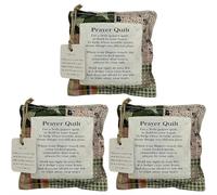 Trapunta da preghiera tascabile con croce all'interno, realizzata a mano, vintage, tascabile, per preghiera, quadrati, simpatia, regali cristiani per donne, clero, pastore, apprezzamento, Natale