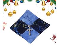 Trapunta da preghiera tascabile, trapunta da preghiera con scrittura, trapunta tascabile con segno da tavolo, trapunte di poesie simbolismo, decorazione sacra trapunta di scrittura, fascino