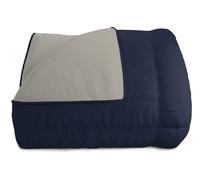 Trapunta Invernale 1 Piazza e Mezzo Doubleface 300gr Blu Scuro/Grigio Chiaro