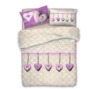 Trapunta Invernale 100% Cotone Cuori Appesi