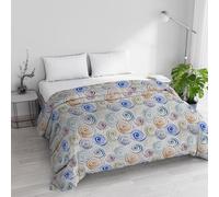 Italian Bed Linen BASIC Trapunta imbottita e stampata, invernale, Spirals, Matrimoniale 250x245cm