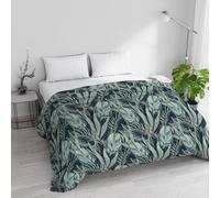 Trapunta Invernale Imbottita Letto Matrimoniale 250x245cm DoubleFace BASIC fantasia TROPICAL, Made in Italy - Piumino Reversibile in morbida Microfibra 200gr/mq - Piumone Lavabile in Lavatrice