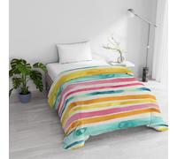 Trapunta Invernale Imbottita Letto Singolo 160x245cm DoubleFace BASIC fantasia FEZ, Made in Italy - Piumino Reversibile in morbida Microfibra 200gr/mq - Piumone Lavabile in Lavatrice