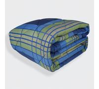 Trapunta invernale matrimoniale piumone Gabel William scozzese bluette