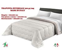 Trapunta Invernale Matrimoniale Singola Piazza Mezza Beige Panna Elegante BORBON