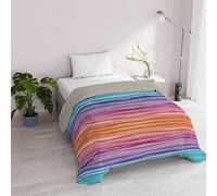 Trapunta Invernale Piazza e Mezzo 200x245 cm, Doubleface, Microfibra, Made in Italy - Piumone Imbottitura 200gr Rainbow