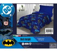 Trapunta Invernale Supereroi DC Comics Letto Singolo 1 Posto Batman Superman
