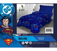 Trapunta Invernale Supereroi DC Comics Letto Singolo 1 Posto Batman Superman