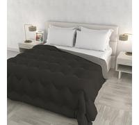 Trapunta invernale ZOE Made in Italy bicolore doubleface, piumone imbottito 250 gr - Trapunta letto Matrimoniale 250x250 cm - Lavabile in Lavatrice - CIOCCOLATO/SABBIA