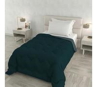 Trapunta invernale ZOE Made in Italy bicolore doubleface, piumone imbottito 250 gr - Trapunta letto Piazza e Mezza 220x250 cm - Lavabile in Lavatrice - OTTANIO/SALVIA