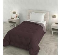 Trapunta invernale ZOE Made in Italy bicolore doubleface, piumone imbottito 250 gr - Trapunta letto Piazza e Mezza 220x250 cm - Lavabile in Lavatrice - VINACEO/ROSA ANTICO