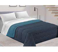 Trapunta Inverno Bicolor 300gr Calda Piumone Microfibra Double Face Tinta Unita