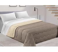 Trapunta Inverno Bicolor 300gr Calda Piumone Microfibra Double Face Tinta Unita