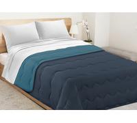 Trapunta Inverno Tinta Unita Bicolore Double Face 300gr Piumone Morbida Microfib