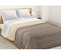 Trapunta Inverno Tinta Unita Bicolore Double Face 300gr Piumone Morbida Microfib