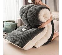 Trapunta King Size Sherpa Full Size - Caldo Nucleo del Piumino in Lana d'Agnello Addensata - Coperta Invernale Bi-Faccia Soffice in Pile di Agnello Coperta, E, 200 * 230cm/3.0kg