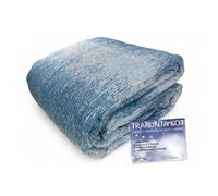 Trapunta Kot Bollicine Ottanio - Copriletto Invernale in Puro Cotone - Made in I