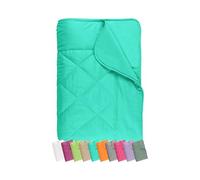 Trapunta leggera Realizzato in morbido tessuto in microfibra - dimensioni circa 135 cm x 200 cm - versatile - 8 colori moderni - Testata secondo OEKO-TEX Standard 100, turchese, 135 x 200 cm