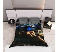 Trapunta Matrimoniale con Stampa Fotografica - Piumone Caldo Invernale 250x260 cm - Microfibra Morbida e Anallergica - Design Sensuale e Moderno, Idea Regalo Originale (112)