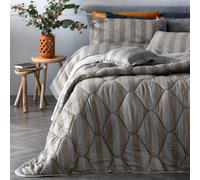 Trapunta matrimoniale marrone righe Eco Dreams