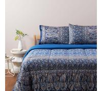 Trapunta matrimoniale piumone invernale Bassetti Granfoulard Imperia blu