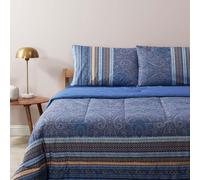 Trapunta matrimoniale piumone invernale Bassetti Granfoulard Maser blu