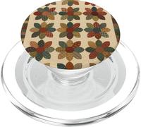Trapunta patchwork vintage con rose, design botanico PopSockets PopGrip per MagSafe
