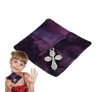 Trapunta per preghiera natalizia, decorazione per benedizione, trapunta tascabile con scritta e scritta in lingua inglese "Holy Decor, supporto emotivo, trapunte poesie simboliche, decorazioni