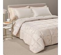 Trapunta Piumone Caleffi "Apollo" Invernale Letto Matrimoniale In Raso Jacquard