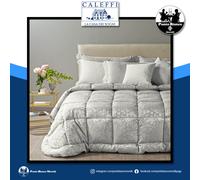 Trapunta piumone invernale piuma d’oca Caleffi raso jacquard tinto in filo