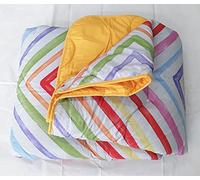 Trapunta Piumone Invernale Singola double face mis. 180x260 cm, dis. 8914/108 col. Multicolor, lato inf. Giallo, tessuto esterno 100% cotone, imbottitura 100% poliestere 330gr/mq, Made in Italy