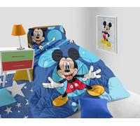 Trapunta Piumone Invernale Singola Mickey, In Morbida Microfibra, 1 Piazza, Misura cm.170x260,Stampa Piazzata Personaggi Disney e Marvel