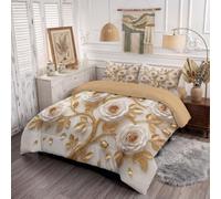 Trapunta Stampa 3D 240X220 Cm Rilievo Floreale Di Un Albero Lussureggiante Rosa Elegante Pianta | Piumino Letto Morbida Anallergica,Trapunta Caldo Piumone Per Tutte Stagioni,Per Adulti Bambini,Beige